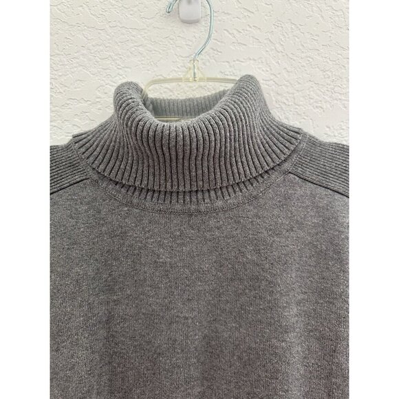 Esprit Womens Cable Knit Sweater Turtle Neck Grey Size XL Basics Minimalist Y2K - Picture 3 of 9